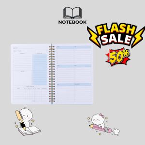 SỔ KẾ HOẠCH TUẦN A5 2026 – WEEKLY PLANNER 128 TRANG, BÌA DA PU CHỐNG NƯỚC, GHI CHÉP & THEO DÕI THÓI QUEN