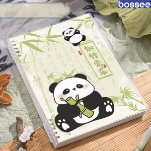Sổ Còng A5/B5, Thay Giấy Tiện Lợi, Giấy Kẻ Ngang, Kẻ Caro, Viết Không Vướng Tay, Sổ Còng Gấu Trúc