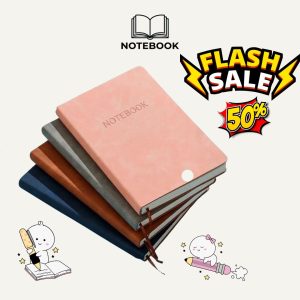 SỔ TAY GHI CHÉP A5 200 TRANG BÌA DA PU CAO CẤP – SỔ KẺ NGANG VIẾT MỊN, SANG TRỌNG CHO HỌC TẬP & VĂN PHÒNG
